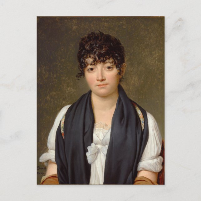 Postal Retrato de Suzanne Le Peletier de Saint-Fargeau (Anverso)