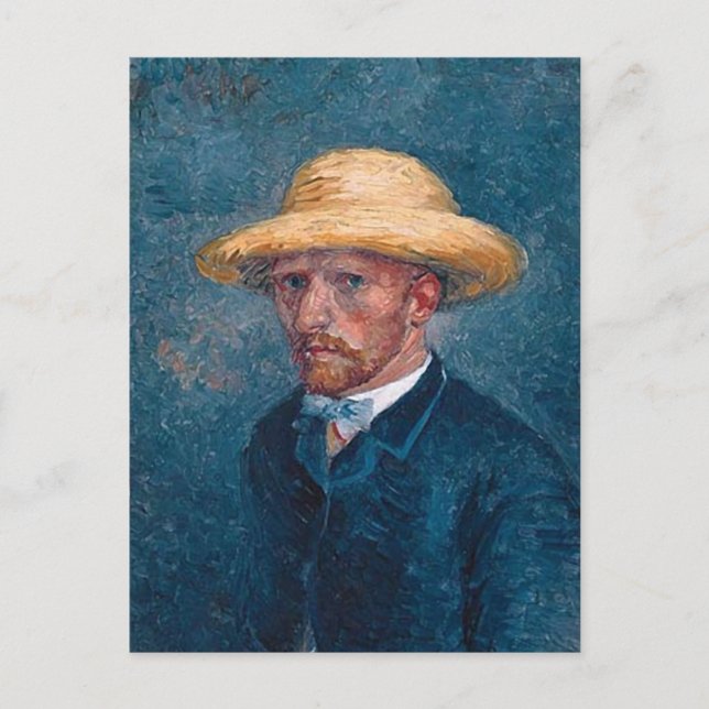 Postal Retrato de Theo van Gogh, Bella Artes de Van Gogh (Anverso)