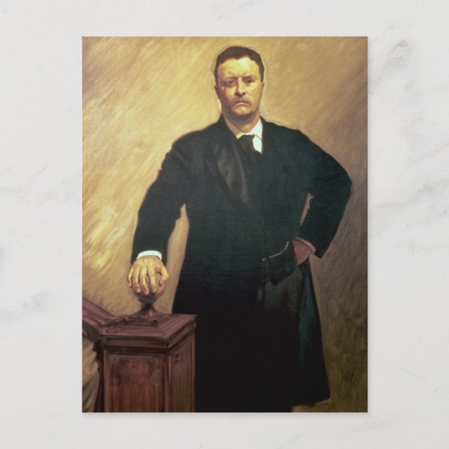 Postal Retrato de Theodore Roosevelt (Anverso)
