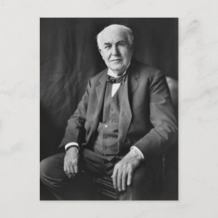 Postal Retrato de Thomas Alva Edison