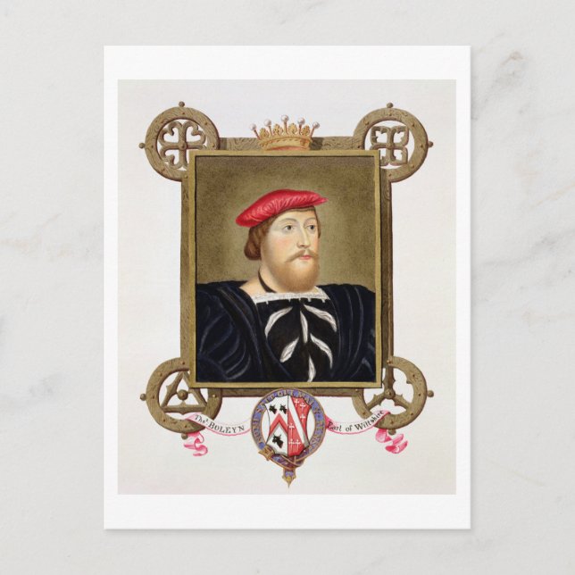 Postal Retrato de Thomas Boleyn (1477-1539) Earl of Wilt (Anverso)