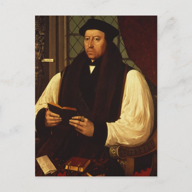 Postal Retrato de Thomas Cranmer 1546 (Anverso)