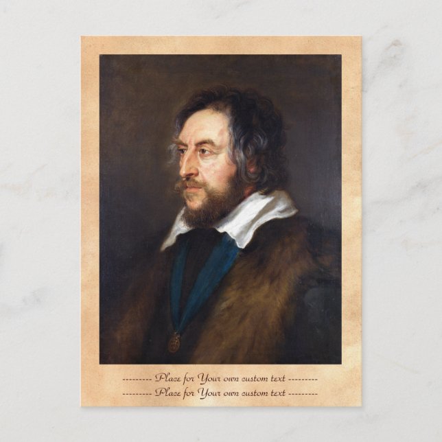 Postal Retrato de Thomas Howard Peter Paul Rubens (Anverso)