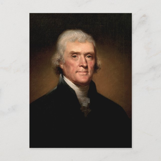Postal Retrato de Thomas Jefferson (Anverso)