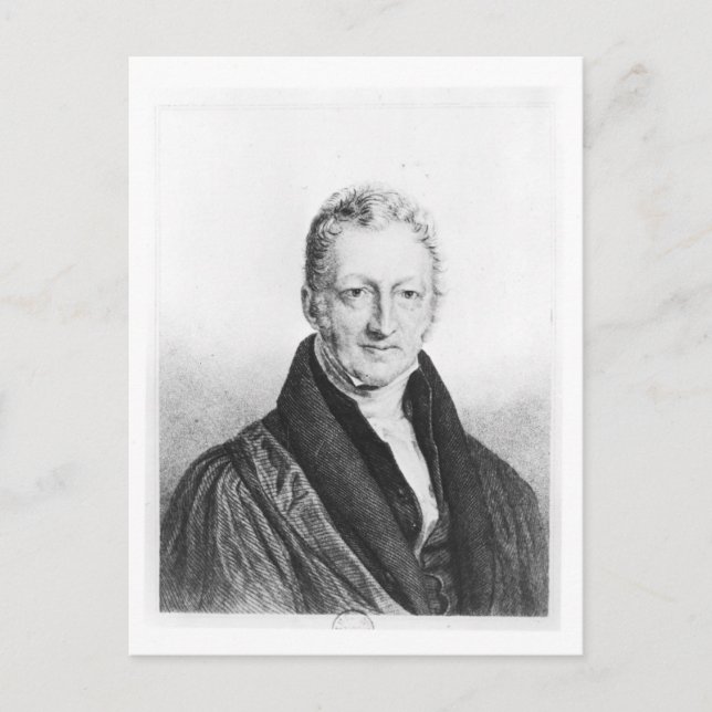 Postal Retrato de Thomas Robert Malthus (Anverso)