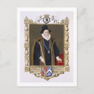 Postal Retrato de Thomas Sackville (1536-1608) Primer Bar