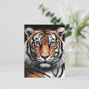 Postal Retrato de tigre