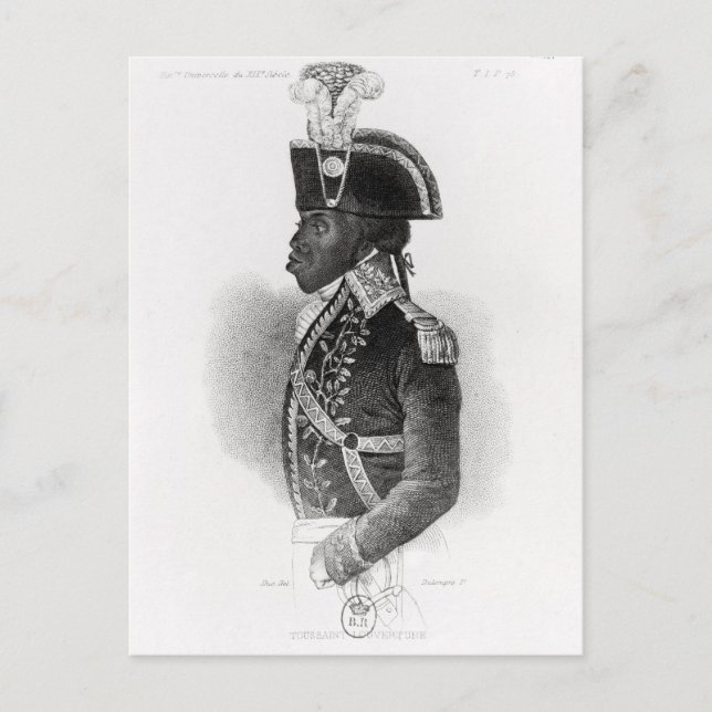 Postal Retrato de Toussaint L'Ouverture (Anverso)