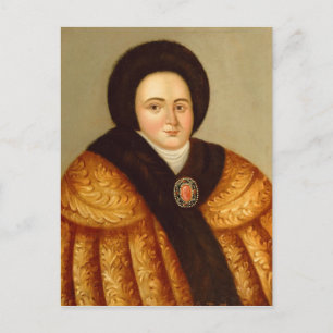 Postal Retrato de Tsarina Evdokiya Lopukhina