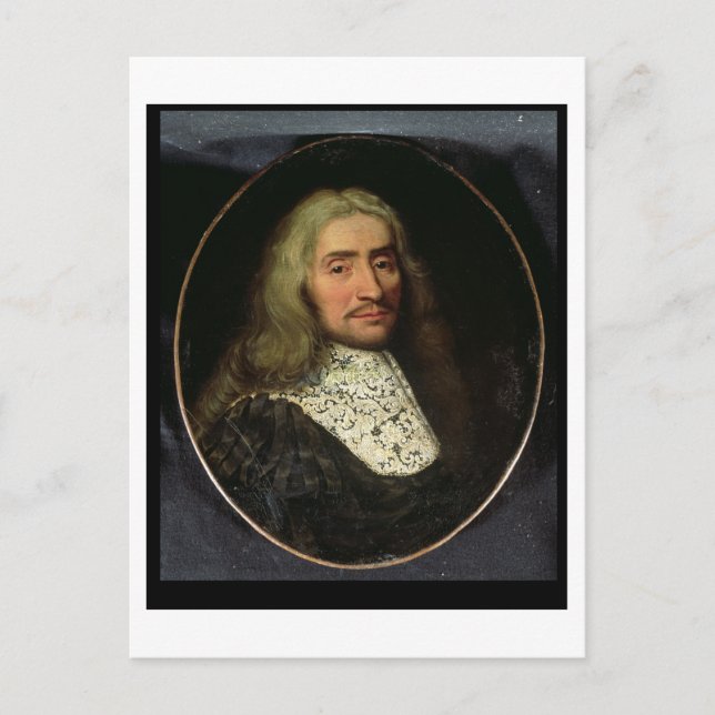 Postal Retrato de un Caballero (aceite sobre lienzo) (Anverso)