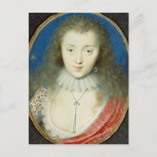 Postal Retrato de un chica (Anverso)