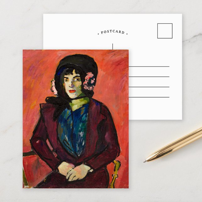 Postal Retrato de un Chica | Henry Lyman SaŪen (Subido por el creador)