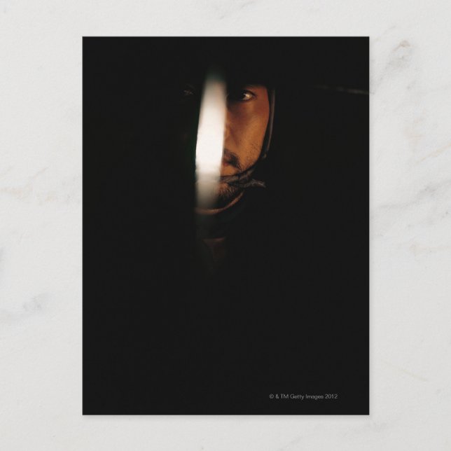 Postal Retrato de un guerrero samurai 5 (Anverso)