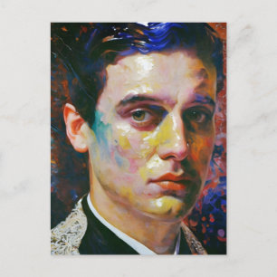 Postal Retrato de un hombre