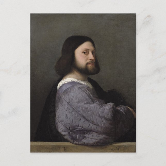 Postal Retrato de un hombre, c.1512 (Anverso)