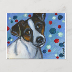 Postal Retrato de un Jack Russell