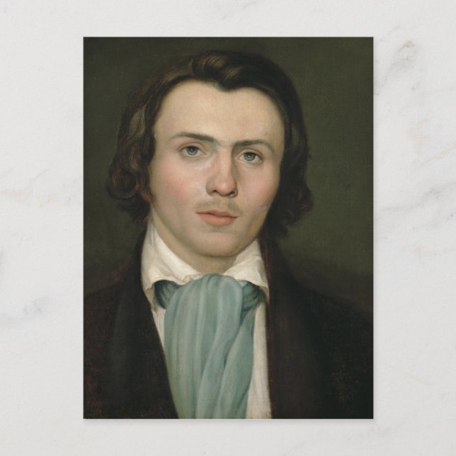 Postal Retrato de un joven (Anverso)