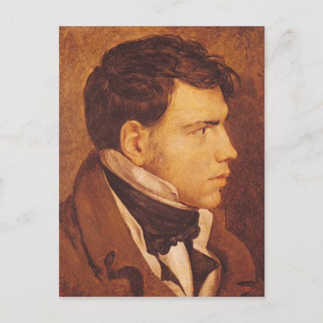 Postal Retrato de un joven 2 (Anverso)