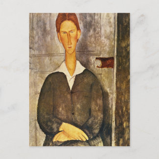 Postal Retrato de un joven - Amedeo Modigliani