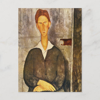 Postal Retrato de un joven - Amedeo Modigliani