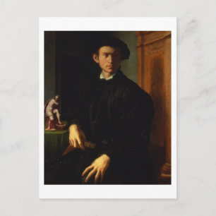 Postal Retrato de un joven, c.1532-40 (aceite en el panel