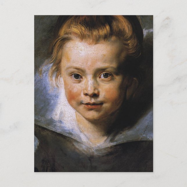 Postal Retrato de un joven Chica (Anverso)