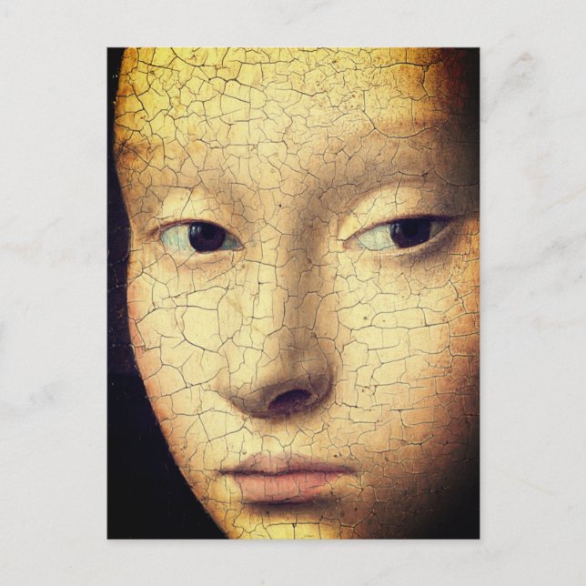 Postal Retrato de un joven Chica (detalle) (Anverso)