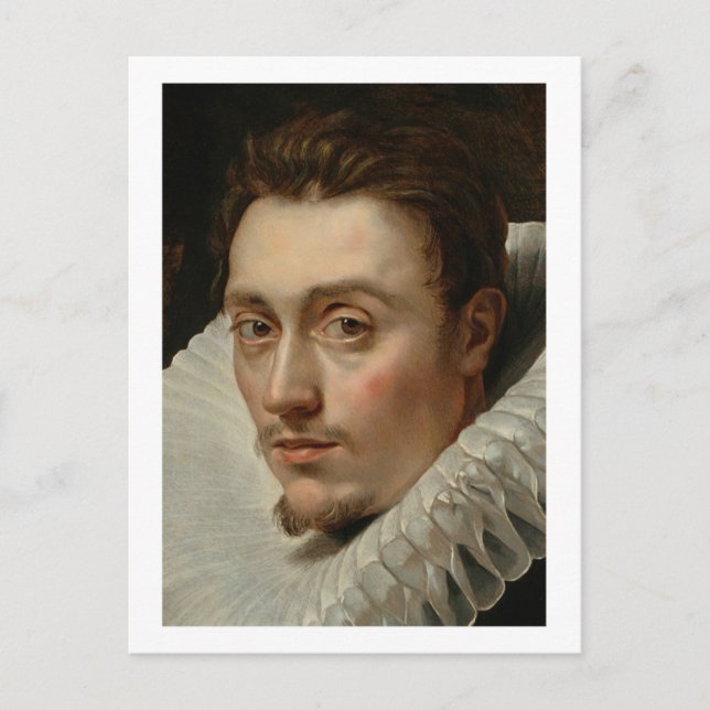 Postal Retrato de un joven de Rubens (Anverso)