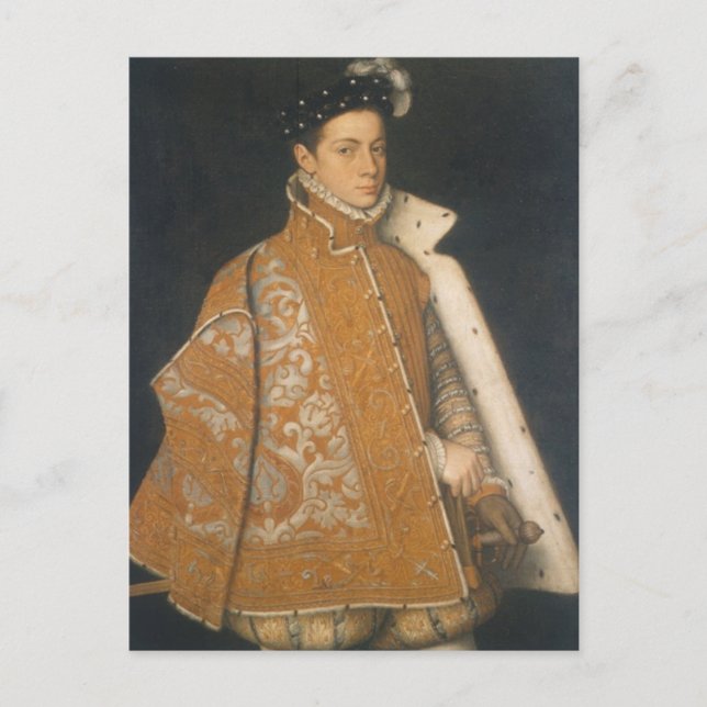Postal Retrato de un joven por Sofonisba Anguissola Po (Anverso)