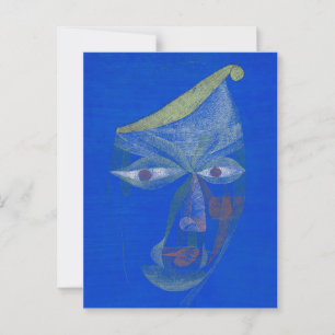 Postal Retrato de un oriental, azul