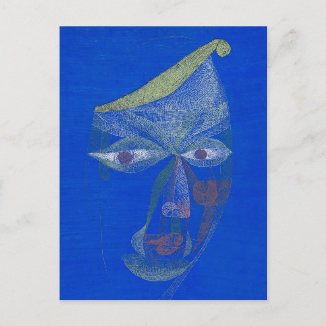 Postal Retrato de un oriental, azul (Anverso)