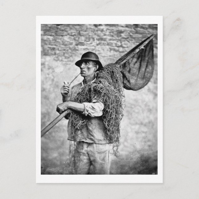 Postal Retrato de un pescador que lleva sus nidos (p/p. f (Anverso)