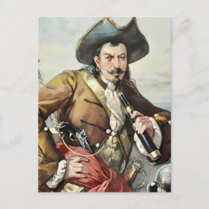Postal “Retrato de un Pirata” por Artista Desconocido