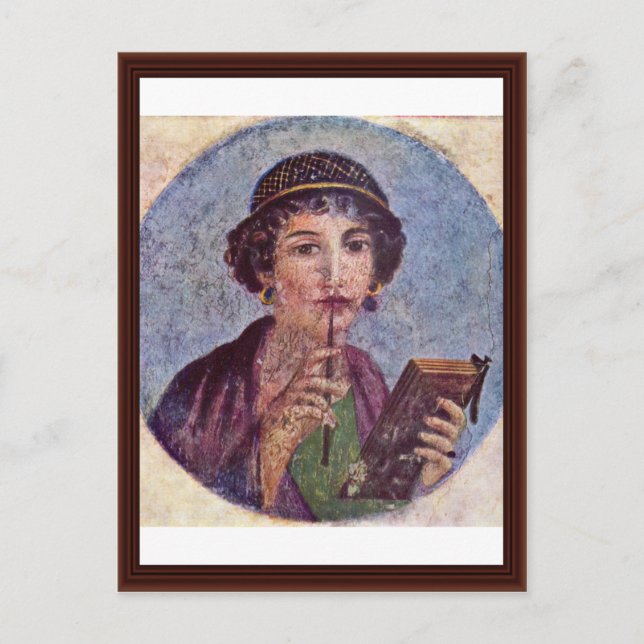 Postal Retrato De Un Tondo Chica (Anverso)