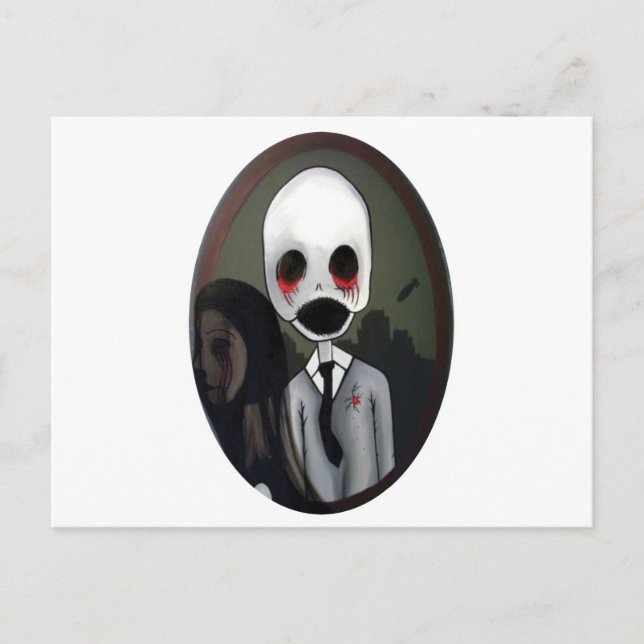 Postal retrato de un zombi (Anverso)