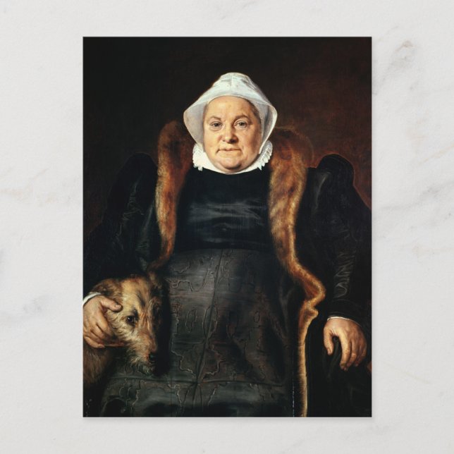 Postal Retrato de una anciana (Anverso)