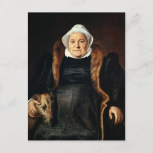 Postal Retrato de una anciana