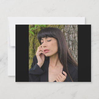 Postal Retrato de una bella joven