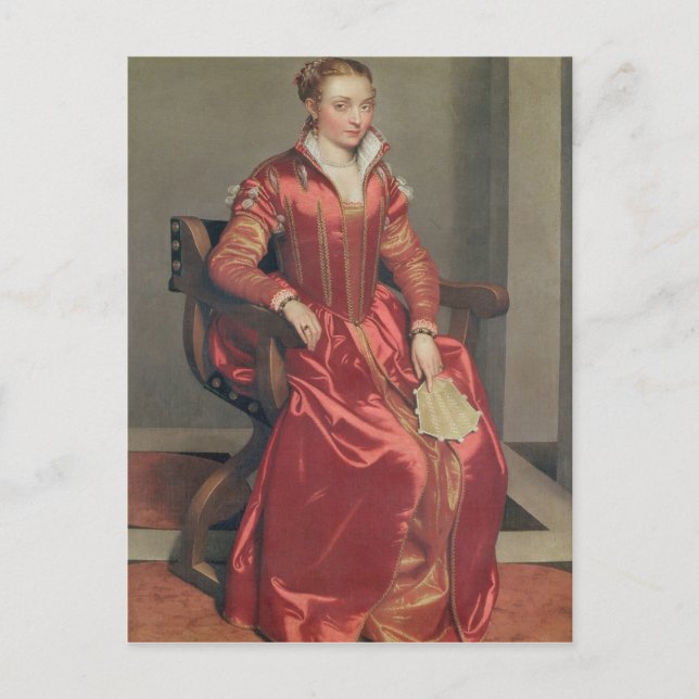 Postal Retrato de una dama, c.1555-60 (Anverso)