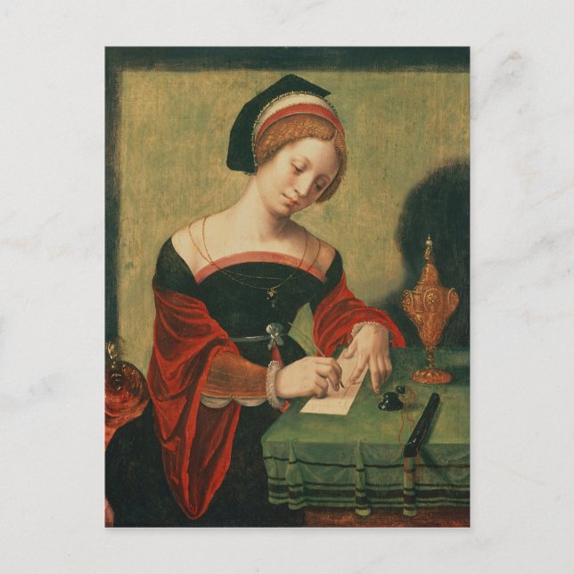 Postal Retrato de una Dama como Magdalena (Anverso)