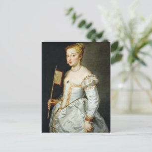 Postal Retrato de una dama de Paul Rubens