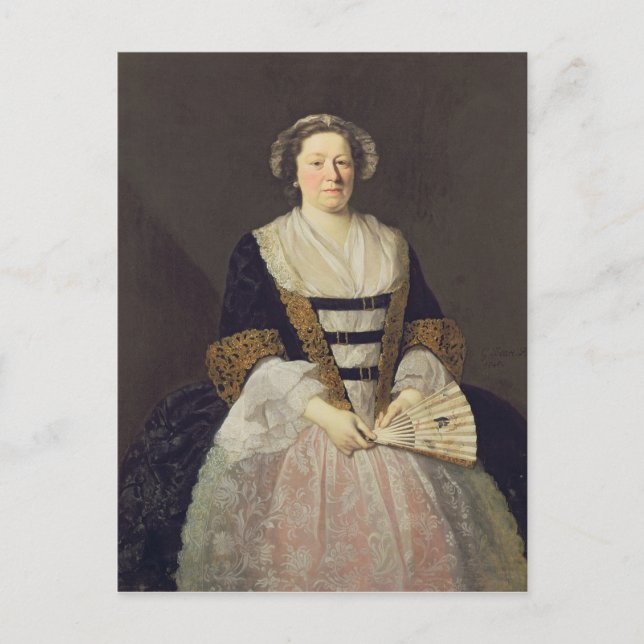 Postal Retrato de una dama desconocida (Anverso)