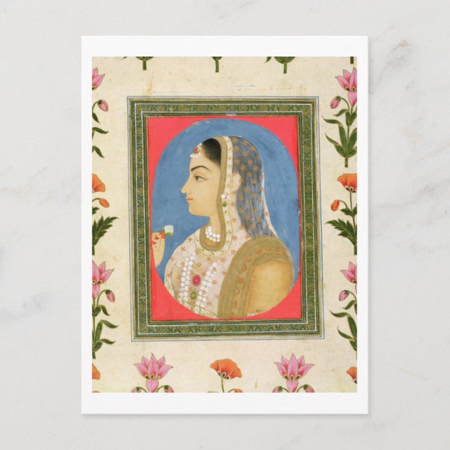 Postal Retrato de una dama noble, de la pequeña Alb del C (Anverso)