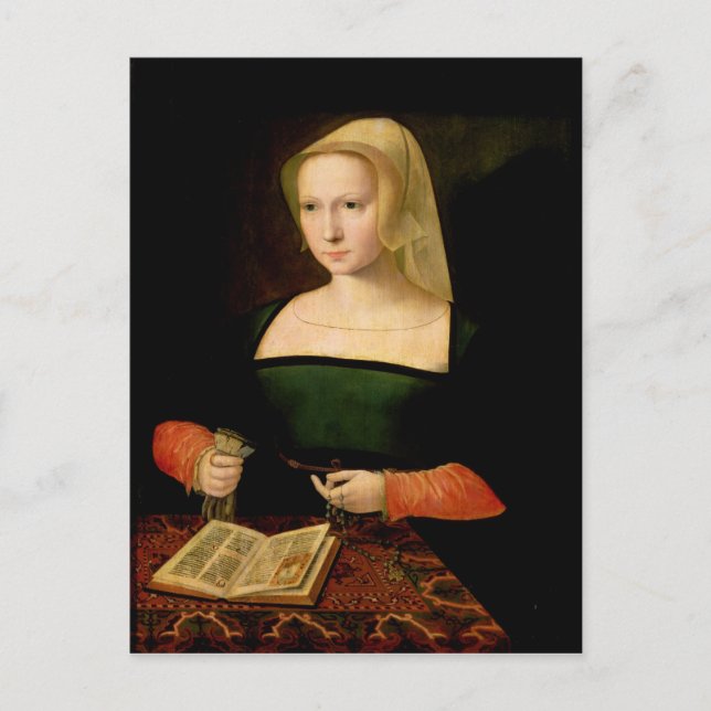 Postal Retrato de una joven (Anverso)