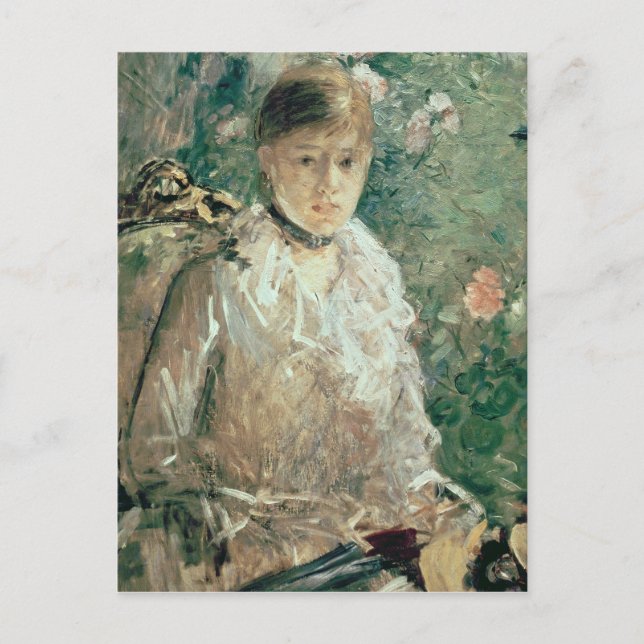Postal Retrato de una joven (Anverso)