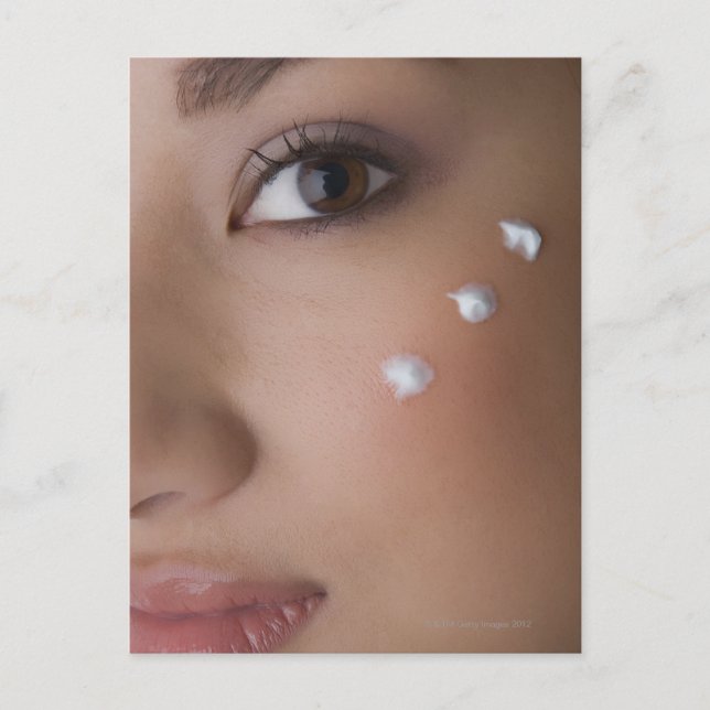 Postal Retrato de una joven con crema en ella (Anverso)