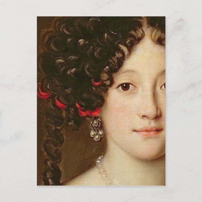 Postal Retrato de una mujer (Anverso)