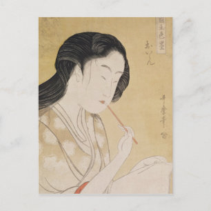 Postal Retrato de una mujer