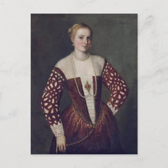 Postal Retrato de una mujer (Anverso)