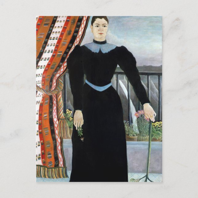 Postal Retrato de una mujer, 1895 (Anverso)